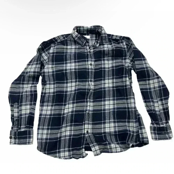 Men’s Croft And Barrow Blue Flannel Size Medium - Picture 1 of 5